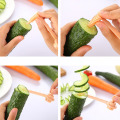 3 Colors Melon Fruit Roll Knife Carving Vegetable Coiling Implement Cutting Planer Cucumber Radish Appliances Home Kitchen Tool