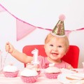 1pc Glitter Cloth Small Pointed Hat Mini Party Hat Boys Girls First Birthday Nautical Felt Party Hat Newborn Birthday Hat