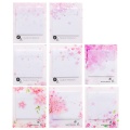 Fresh Cherry Sakura Natural Memo Pad Sticky Notes List Escolar Papelaria School Supply Label