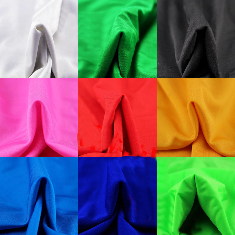 16 colors 4 Way Stretch Knit Material Latin Clothing Sewing Lycra Nylon Spandex Fabric For Swimwear