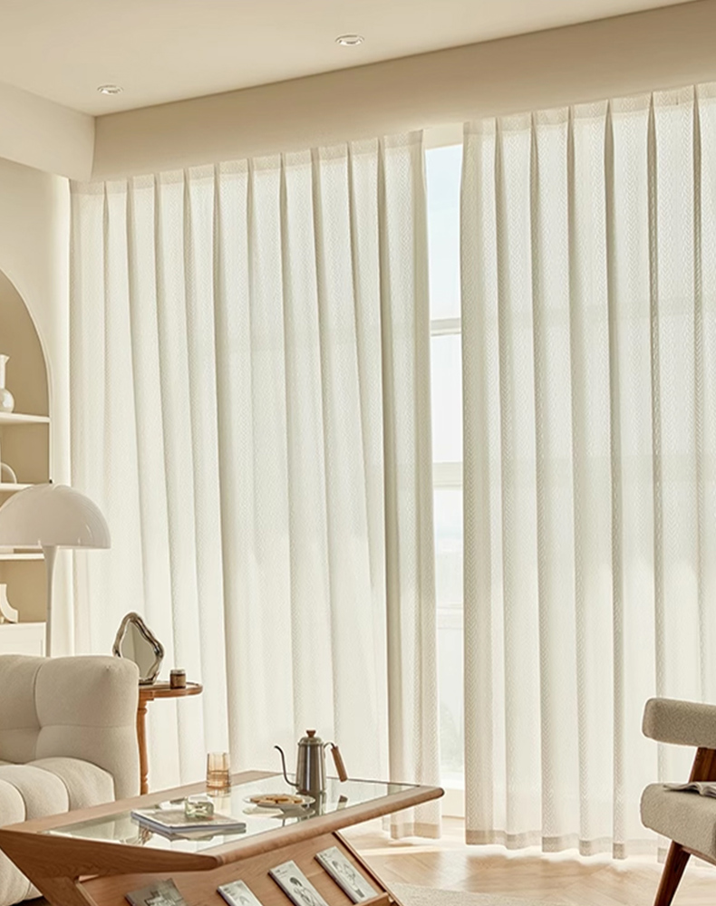 Indoor Embroidery Shading Tulle Sheer Curtains