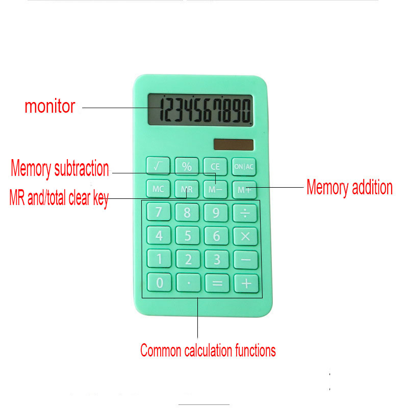 Solar Calculator 10 Multi-function Student Accounting Finance Office Computer