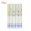 Assemble Two Transparent Erasable Pen Gel Pen Case And Ten 0.5mm Blue Ink Magic Refill Office Learning Stationery Materials