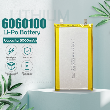 3.7V 5000mAh 6060100 Polymer Lithium LiPo Rechargeable Battery For GPS PSP DVD PAD Tachograph power bank Speaker Searchlight