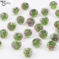 12mm Murano Facted Lampwork crystal Beads for Jewelry Making Diy Accessories For woman Flower oblate glass Beads L009