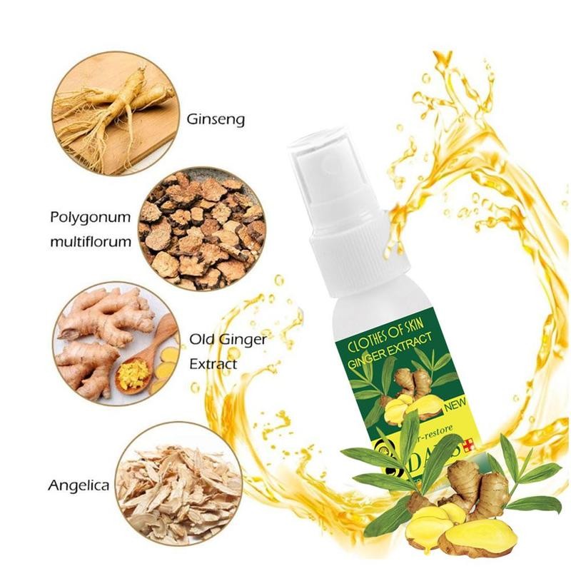 30ml Natural Ginger Essence Hairdressing Hairs Mask Oil Essence Treatment Care Hair Growth Hair Hair Care Ginger Loss O5O4