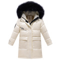 OLEKID 2020 Winter Waterproof Shiny Down Jacket For Girls Hooded Warm Girl Winter Coat 5-14 Years Kids Teenage Outerwear Parka