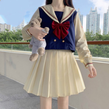 Japanese School Uniforms Anime COS Sailor Suit Uniforms College Middle School Uniform for Girls Students