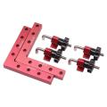 Woodworking Adjustable Corner Clamping Ruler Aluminium Alloy Right Angle Clamps L-Shaped Auxiliary Fixture Positioner Clips