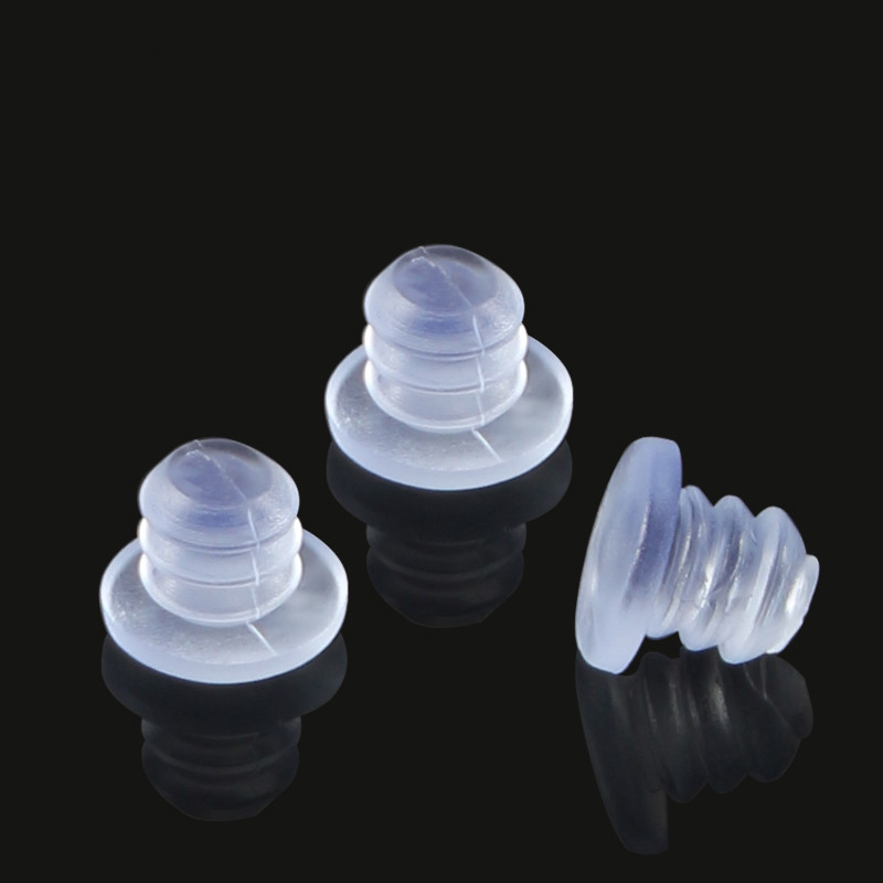 50-100PC Transparent Bumpers pad Embed Turntable foot Screws Hole Plugs glass Table protection Friction furniture Accessories