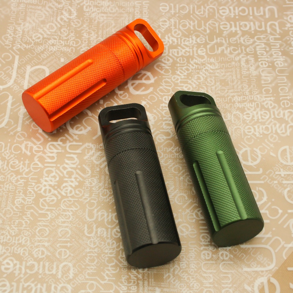 Outdoor Camping Hiking Waterproof Capsule Seal Bottle EDC Survival Case Container Holder Protect Gears Survival Emergency Tool