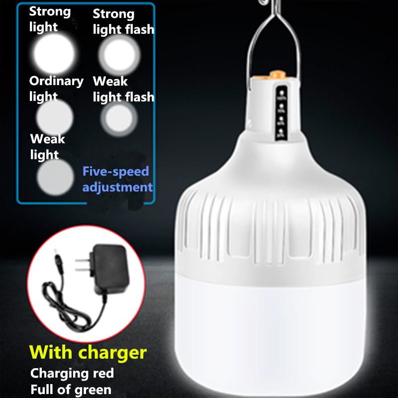Rechargeable led super bright home mobile wireless lighting emergency power outage bulb portable outdoor camping light bulb