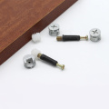 30 Set 3 In 1 Hidden Wardrobe Connection Screw Wood Panel Splicing Bolt for Furniture Wood Connection Eccentric Wheel Hardware