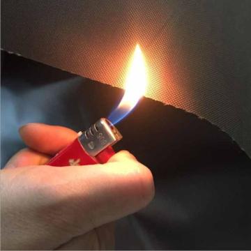 Silver coated 600D fireproof and waterproof Oxford cloth folding garage fabric outdoor flame retardant fabric