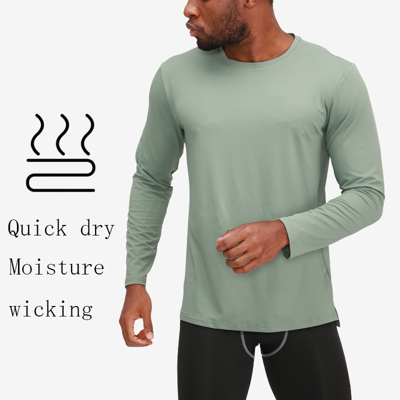 long sleeve tee shirts for men gym