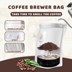Custom Printed Portable Cold Brewer Camping Coffee Bags