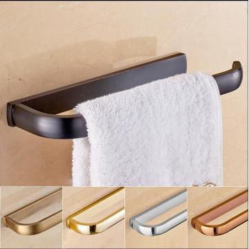 Antique Bronze Towel Ring 5 Colors Solid Brass Toilet Towel Hanger Storage Shelf Towel Rail Wall Bathroom Accessories Towel Bar