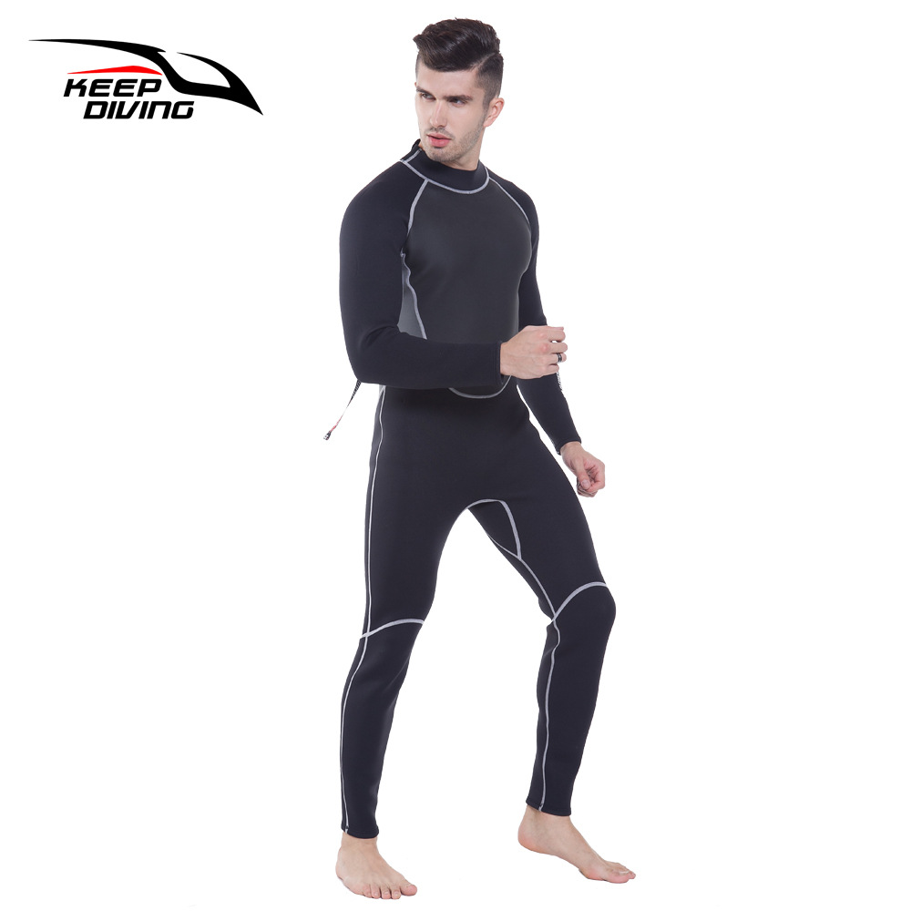 Keep Diving New 3mm Neoprene Wetsuit One Piece And Close Body Diving Suit For Men Scuba Dive Surf Snorkeling Spearfishing
