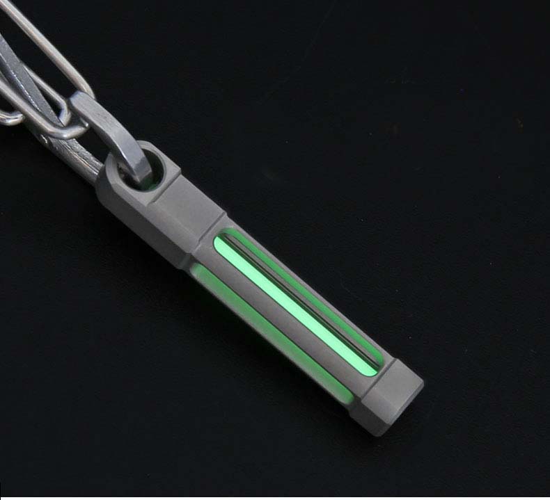 Tour Pal Automatic Light Titanium Alloy Tritium Gas Lamp Key Ring Life Lights For Outdoor Safety and Survival Tools