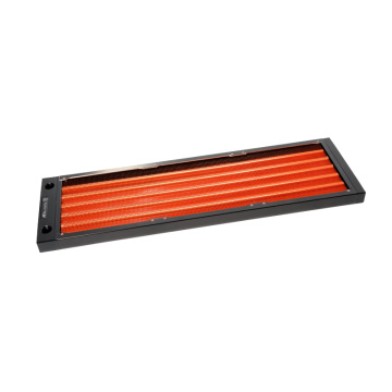 HJ 360mm Radiator Copper 17mm Thickness Computer Water Discharge Liquid Heat Exchanger G1/4 Threaded use for 12cm Fans