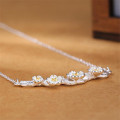 New Small Fresh Plum Original Handmade 925 Sterling Silver Fashion Jewelry Beautiful Flower Gift Pendant Necklaces N152