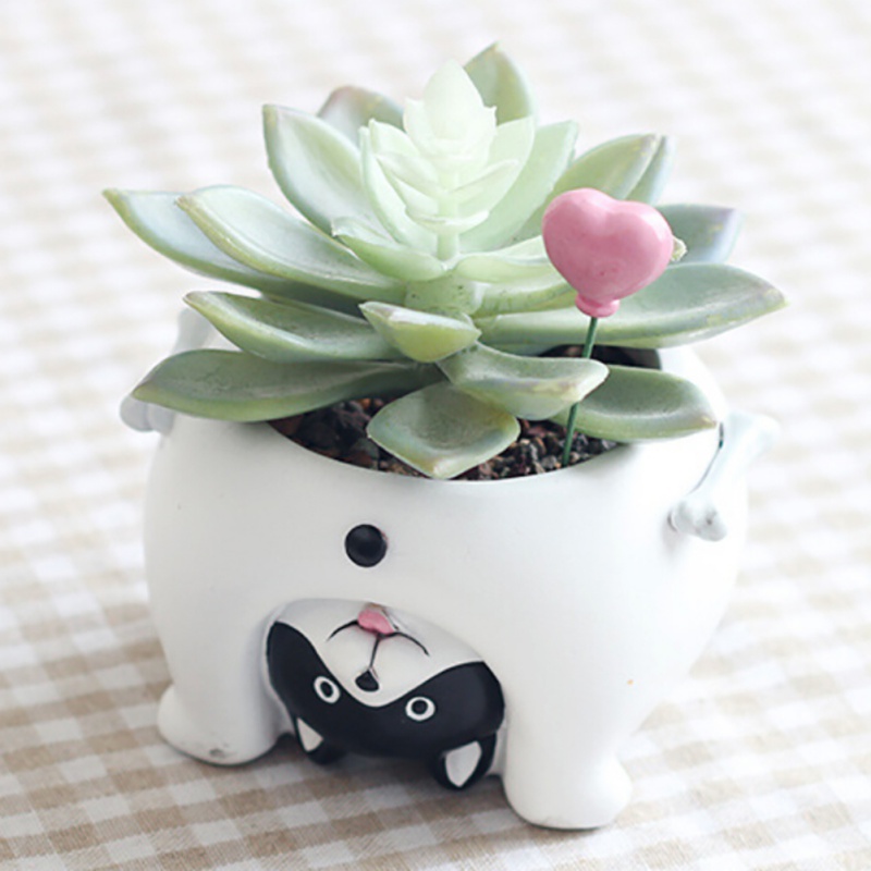 1pc Upside Down Animal Resin Planters for Succulents Kawaii Cute Mini Flower Pots for Desktop Bonsai Home Garden Decoration