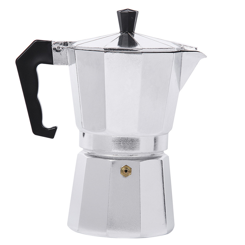 Italian Espresso Coffee Makers Octagonal Coffee Pot Percolator Pot 3cup/6cup/9cup/12cup Turkish Stovetop Coffee Maker Wholesale