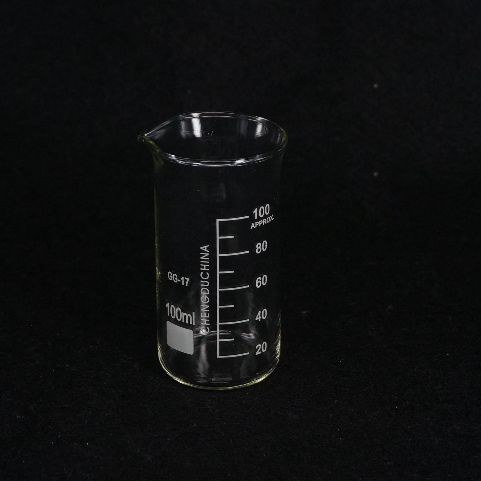 100ML Tall Form Beaker Chemistry Lab GG-17 Borosilicate Glass Thickened