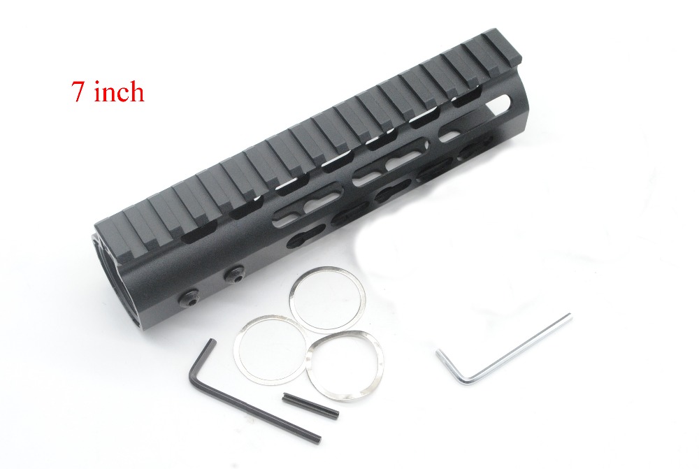 Black 7" 9" 10" 12" 13.5" 15" inch AR-15 Free Float Keymod Handguard Picatinny Rail for Hunting Tactical Scope Mount System