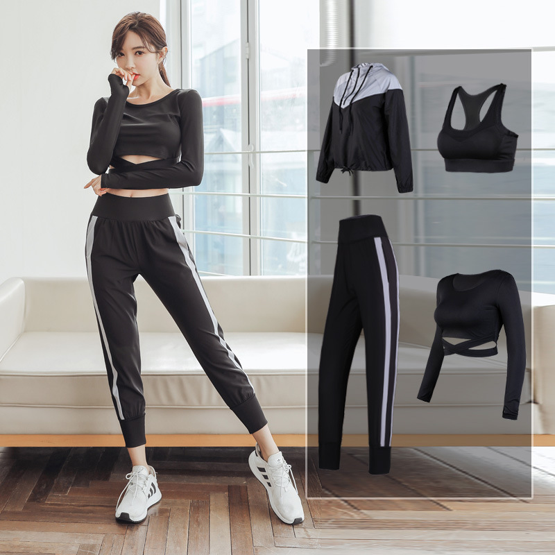 5 Piece Yoga Sets Gym High Elastic Fast Drying Running Sport Ropa Deportiva Mujer Fitness Wear for Women