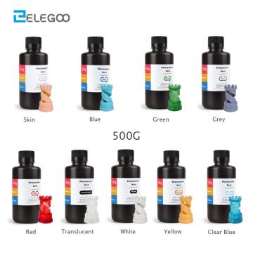 ELEGOO ABS-Like 3D Printer Resin LCD UV-Curing Resin 405nm ABS-Like Standard Photopolymer Resin for LCD 3D Printing 500ml 9 CLR.
