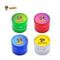 HONEYPUFF Plastic Tobacco Herb Grinder 50 MM 4 Layer Spice Grinder Sharp Diamond Teeth Herbal Crusher Miller