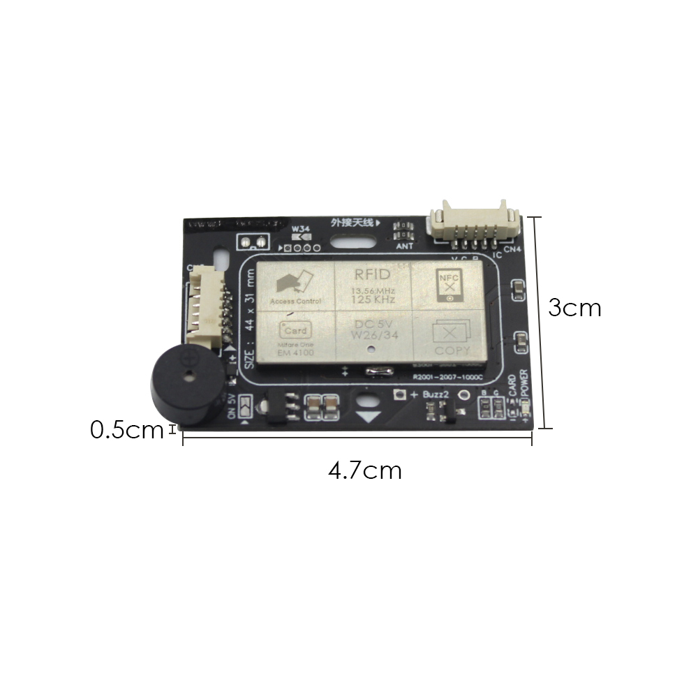 Access control card reader 13.56MHZ inductive card reader module with Wiegand 34 NFC reader