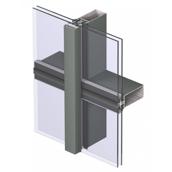 aluminium unitized curtain wall