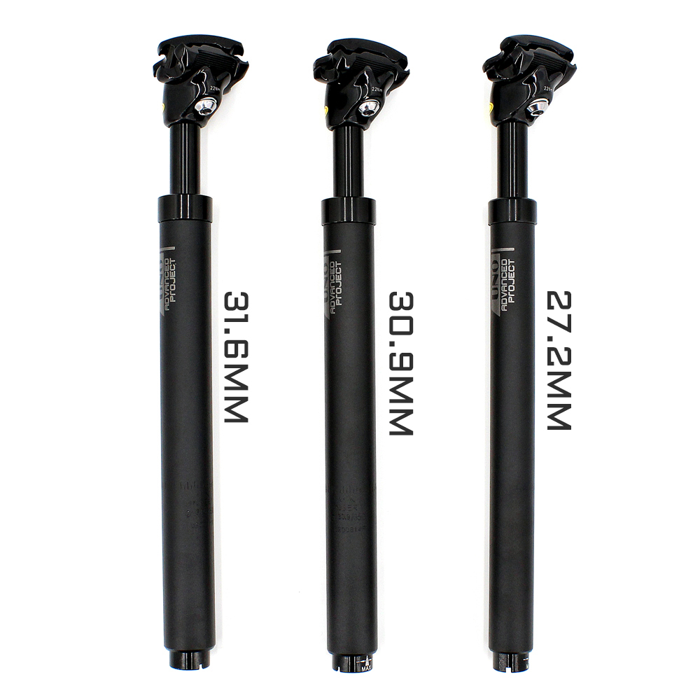 UNO MTB Seat Post Dropper Post Suspension Shock Absorber Bicycle Seatpost 27.2/30.9/31.8mm Bicycle Seat Tube 350mm Tube Seat