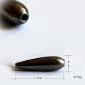 2020 New 3/5/10PCS For Choose Tungsten Bullet Worm Weight Flipping Weight 0.75g 1.25g 1.75g 2.75g Fishing Sinker Lure Tool