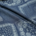 Ethnic Blue Cotton Jeans Fabrics Soft Non-Stretch Printed Washing Denim Fabric For Sewing Dress And Shirt W95-TJ1718