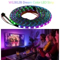 WS2812B WS2812 Individually Addressable RGB Led Strip Light Kit DC5V Led Transformer Power Supply SP108E WIFI Led Controller