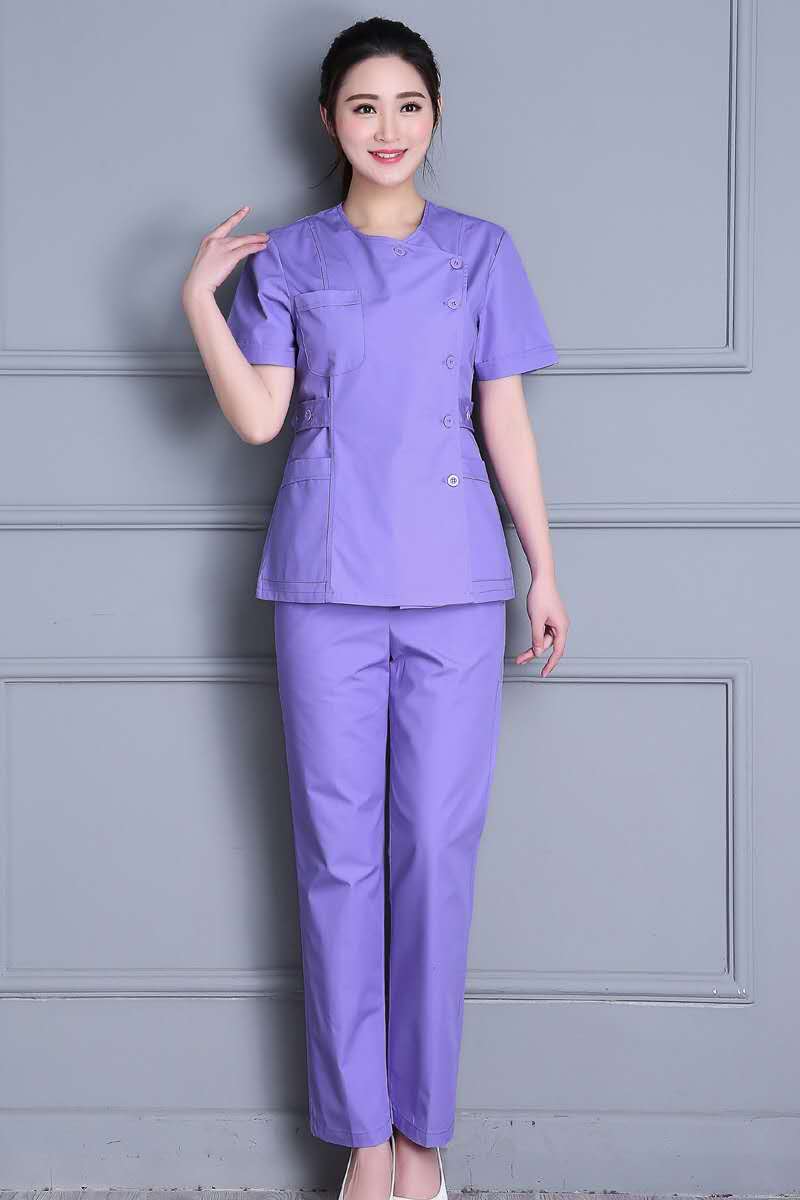 Length short-sleeved hospital operating room dental aesthetic uniform