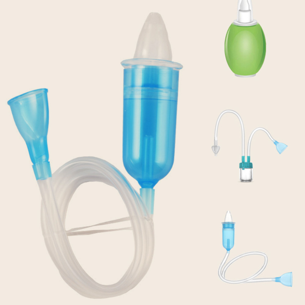 1 Set Newborn Baby Vacuum Nasal Aspirator Snot Nose Cleaner Suction Household Children Nose Cleaning