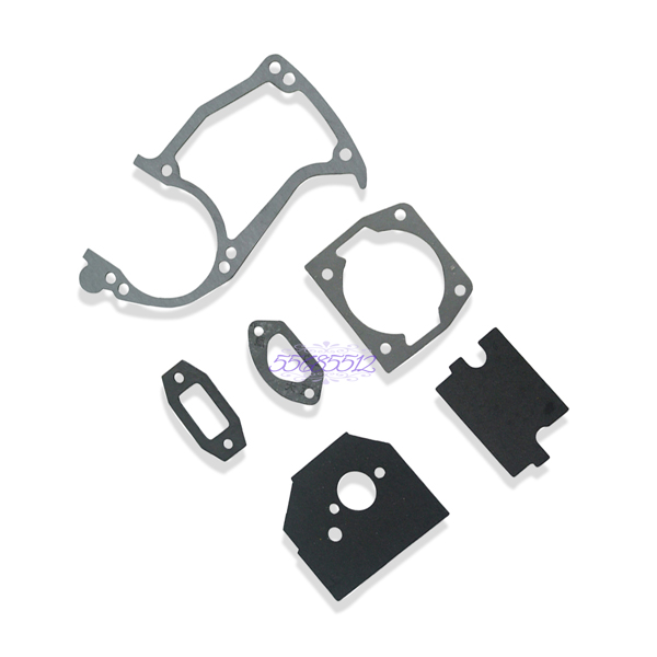 Full Carb Cylinder Gasket Kit FIT CHINESE CHAINSAW 4500 5200 5800 45cc 52cc 58cc