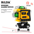 HILDA 360 Laser Level 12 Lines 3D Level Self-Leveling Horizontal And Vertical Cross Super Powerful Green Laser Level