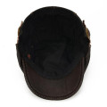 SILOQIN Adjustable Size Genuine Leather Hat For Men Autumn Winter Fashion Cowhide Berets Elegant Leisure Brands Snapback Cap NEW