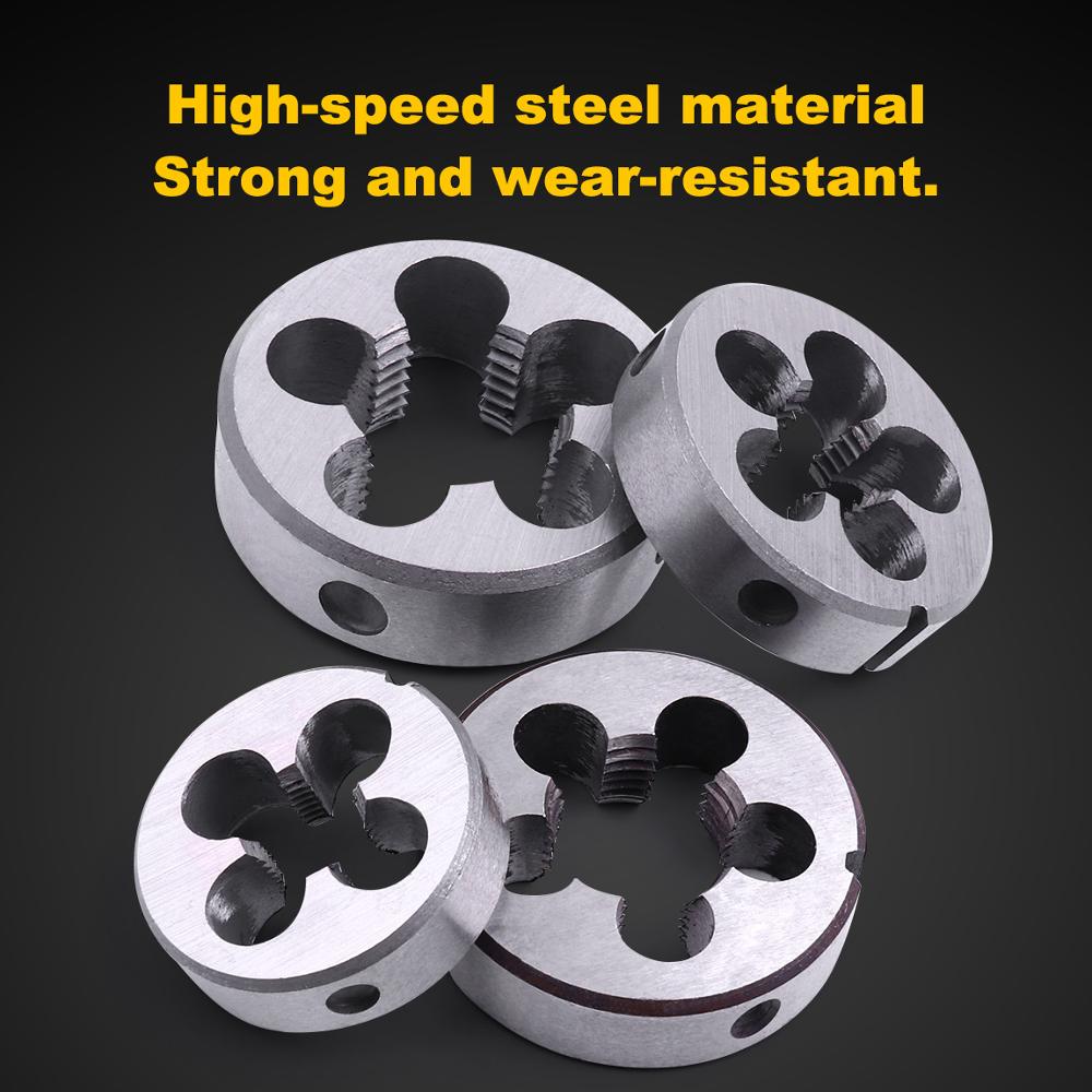 1PC G1/2 G1/4 G1/8 G3/8'' HSS Round Threading Die Standard Pipe Right Thread Die For Water Pipe Thread for Metal Mold Machining