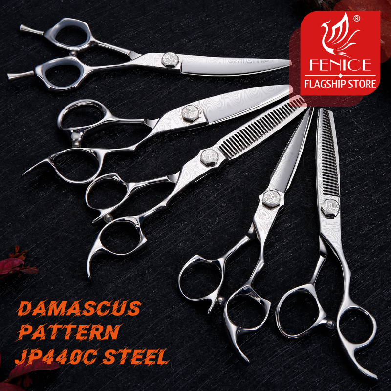 Fenice JP440C Professional 6 inch Hair Cutting Scissors Hair Thinning Scissors Set Hairdressing Scissors Shears Set