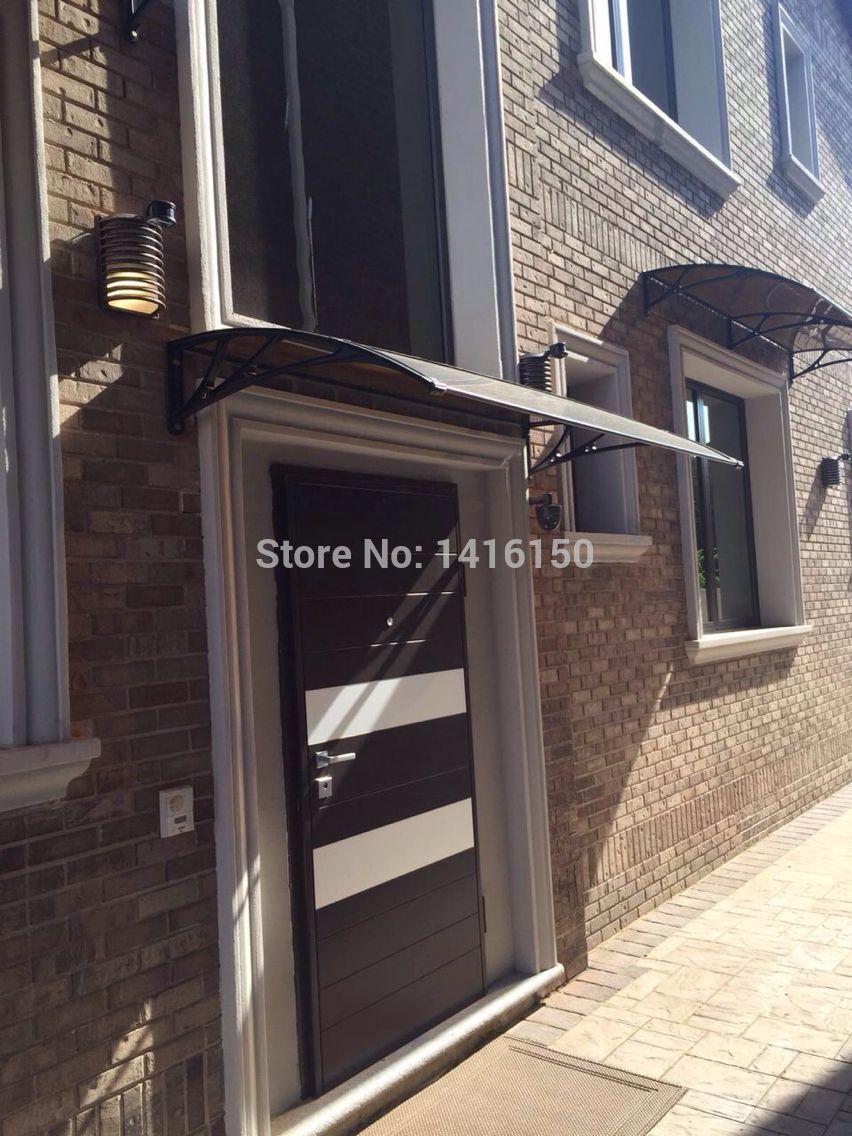 DS100150-A,100x150cm, depth 100cm, width 150cm. polycarbonate sheet with aluminum bracket window door canopy awnings