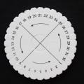 10cm Kumihimo Beading Cord Disc Round Square Disk Braiding Plate DIY Braided EVA White Circular Knitting Machine Tool