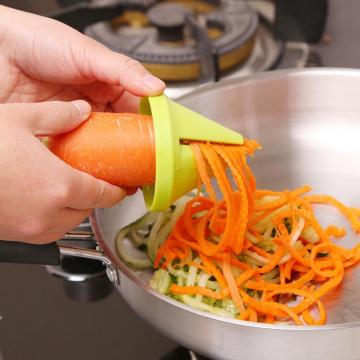 1pcs Funnel Model Spiral Slicer Vegetable Shred Device Cooking Salad Carrot Radish Cutter Home Kitchen Tools Accessories Gadget