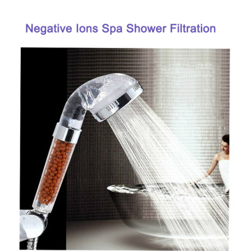 Negative Ion Bathroom Shower Filter Shower Nozzle Remove Chlorine Hard Water Softener Water Filter Purifier Shower Sprinkler