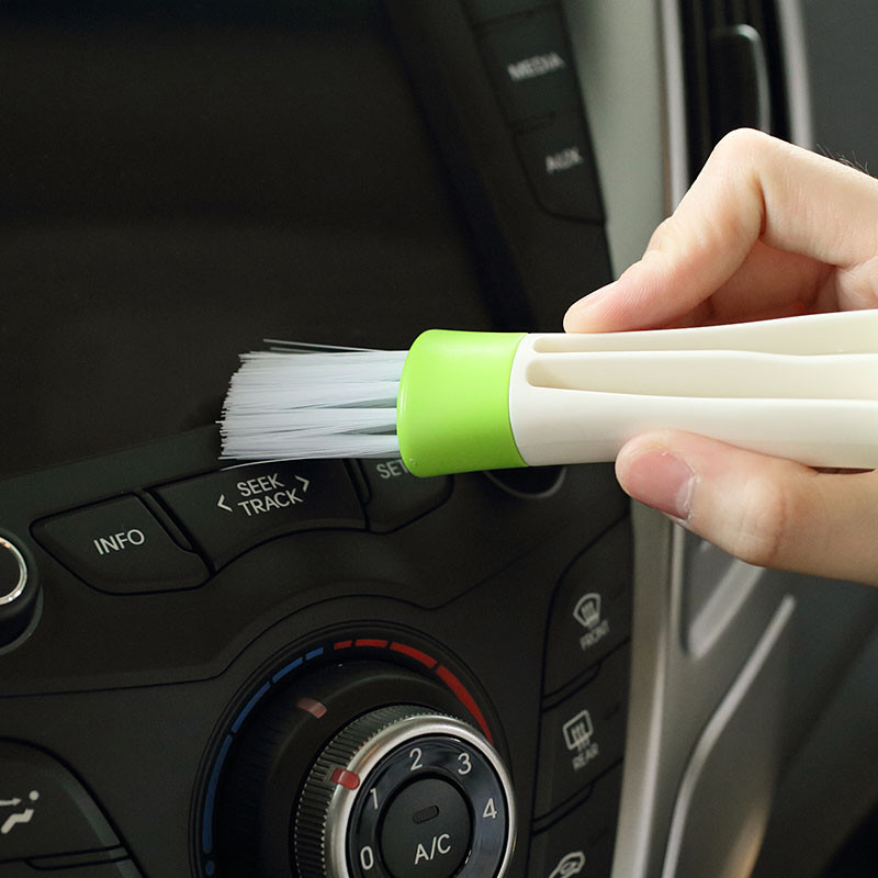 2 In 1 Car Air-Conditioner Outlet Cleaning Tool Multi-purpose Dust Brush Car Accessories Interior Multi-purpose Brush